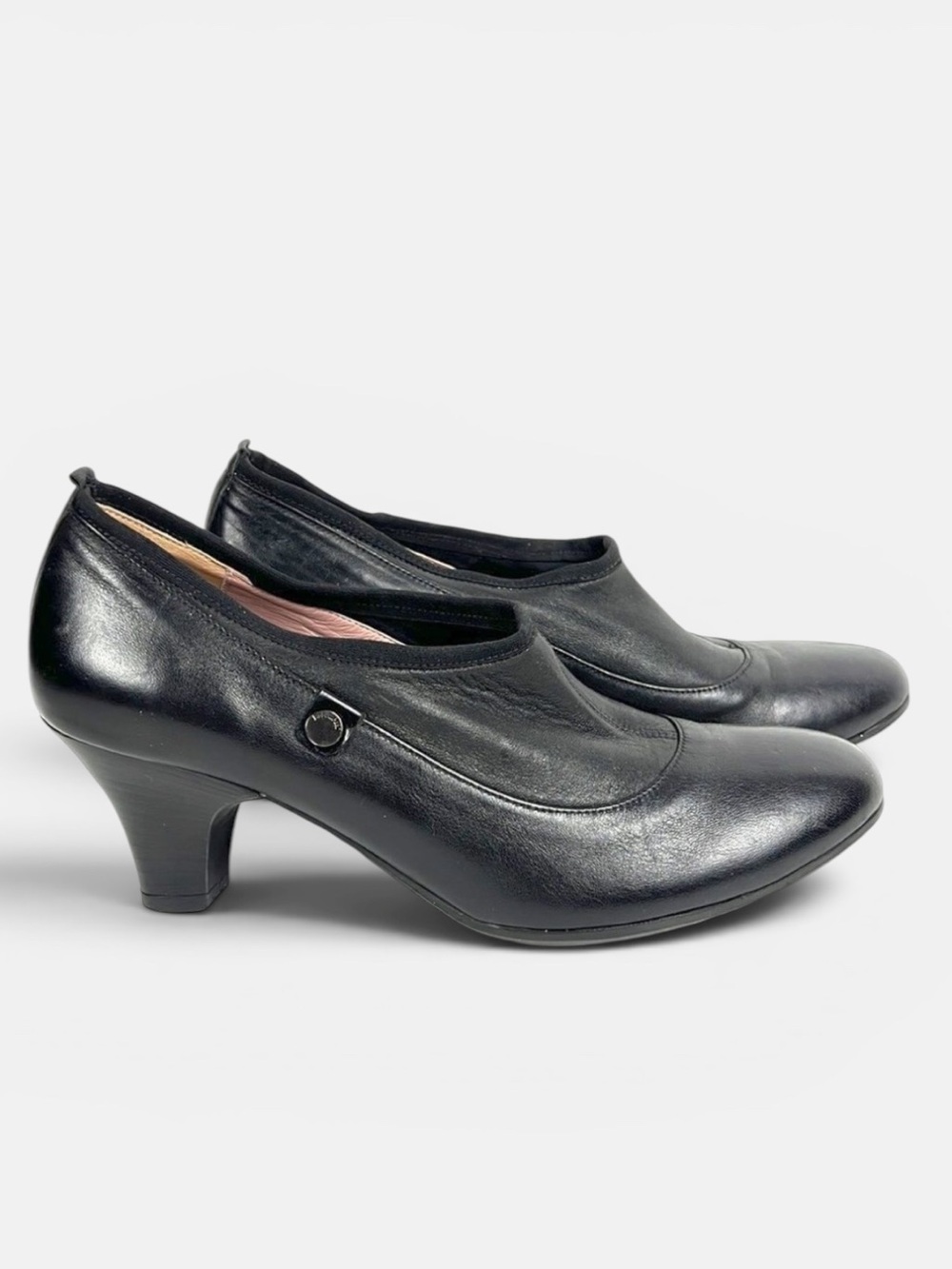 BEAUTIFIIL Israel Black Leather Pump